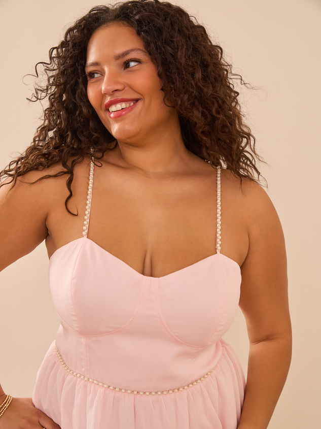 Lorie Tiered Maxi Dress Detail 3 - ARULA