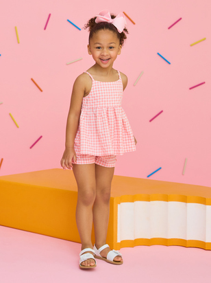 Gracie Gingham Shirt Set - ARULA - 