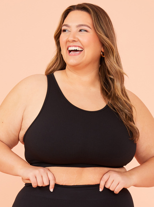 Mid and Plus Size Lounge Bras, Biker Shorts, and Leggings