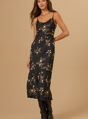 Quinn Floral Midi Dress - ARULA