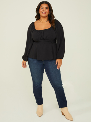 Charlotte Peplum Top - ARULA