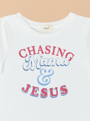 Chasing Mama And Jesus Graphic Tee - ARULA