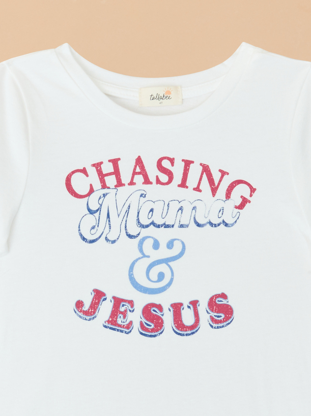 Chasing Mama And Jesus Graphic Tee Detail 2 - ARULA