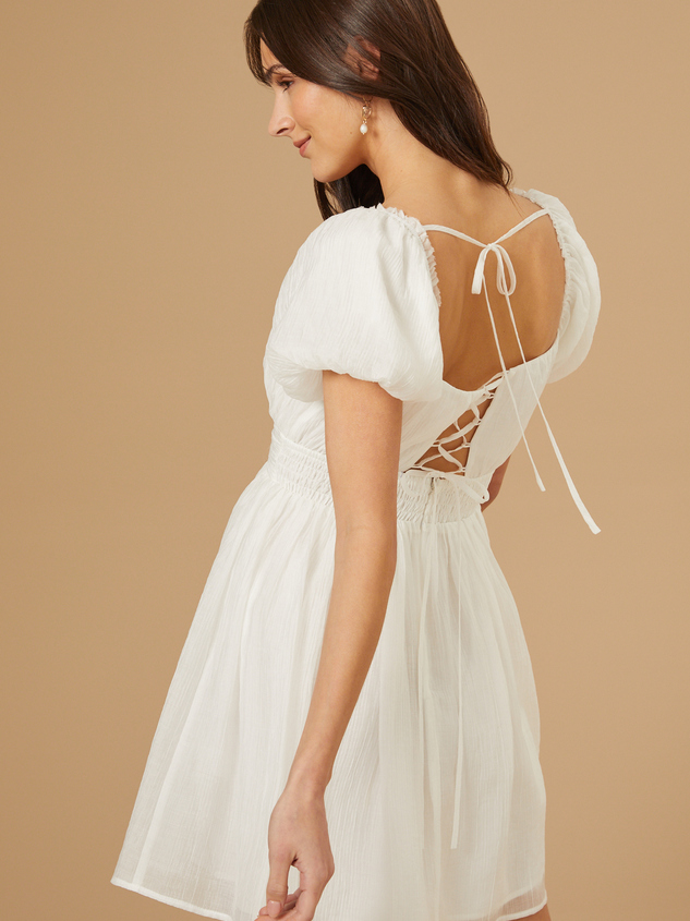 Danna Puff Sleeve Dress Detail 4 - ARULA