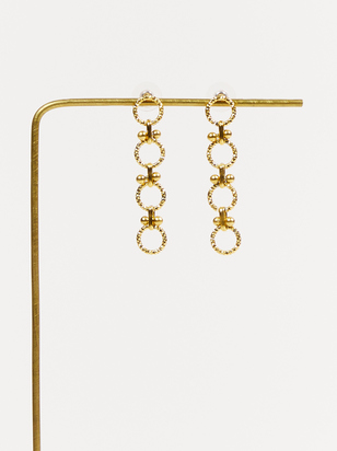 Stainless Steel Chain Earrings - ARULA
