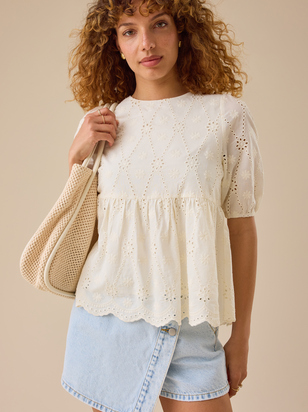 Natalya Embroidered Tunic Top - ARULA - 
