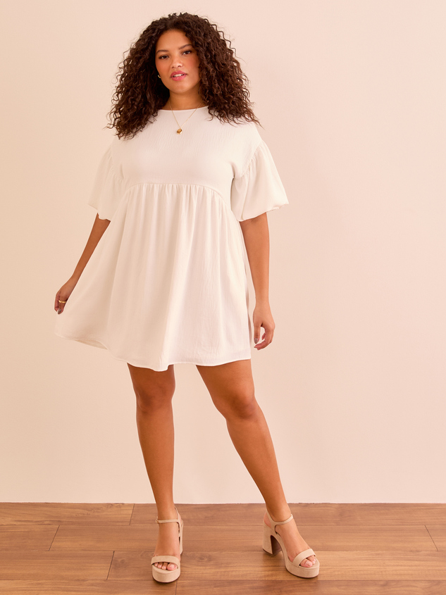 Leah Puff Sleeve Mini Dress - ARULA