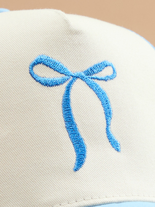 Embroidered Bow Trucker Hat - ARULA