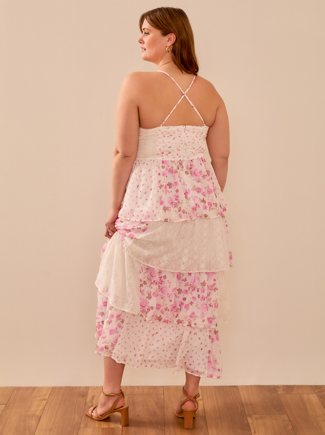 Janece Floral Maxi Dress Detail 5 - ARULA