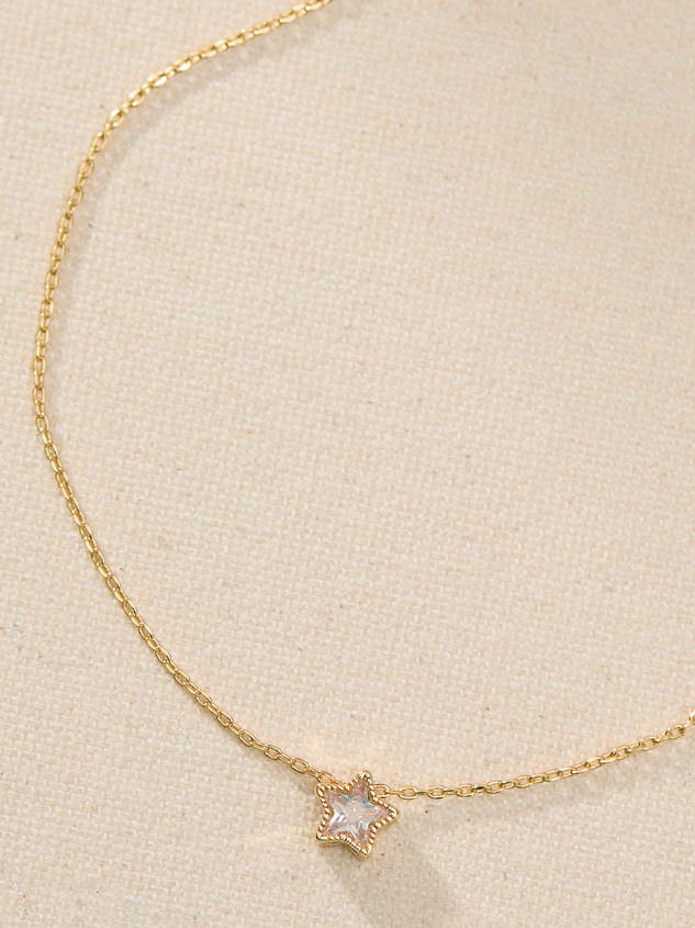 18K Gold Dainty Star Necklace - ARULA