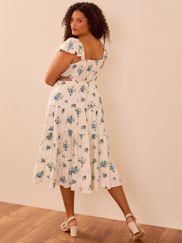 Lia Midi Dress Detail 6 - ARULA