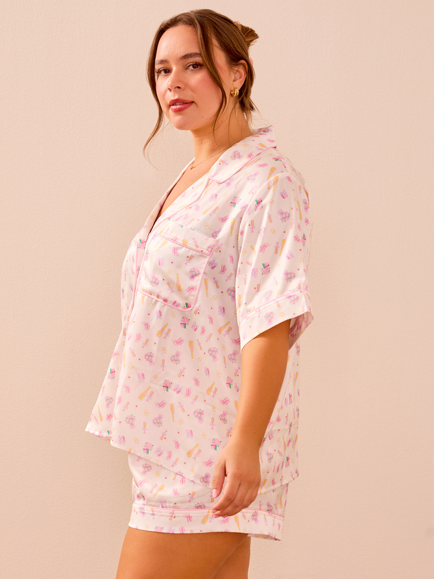 Vera Satin Lounge Top Detail 4 - ARULA