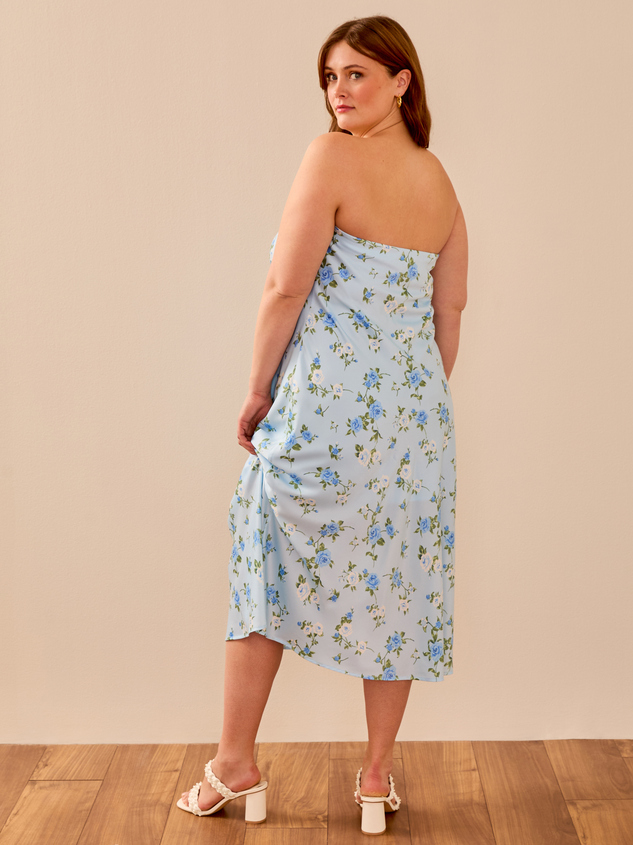 Raelynn Satin Midi Dress Detail 4 - ARULA