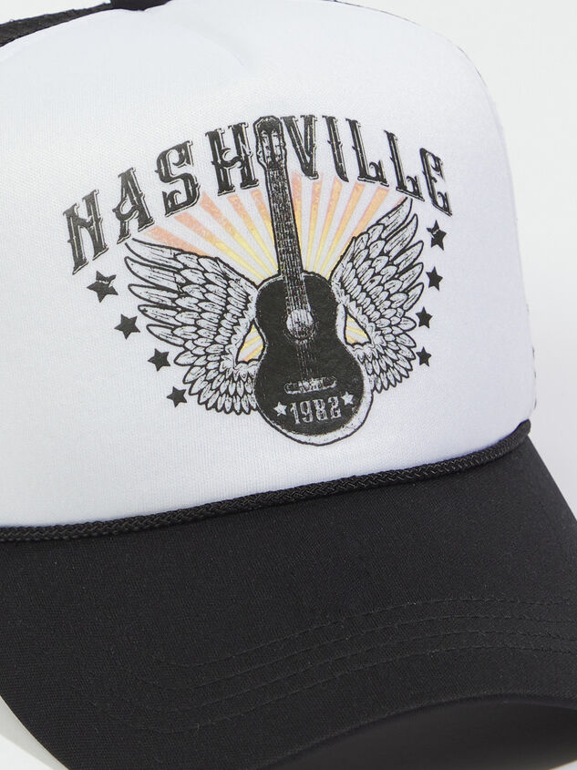 Nashville Guitar Trucker Hat Detail 2 - ARULA