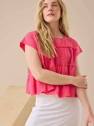 Rebecca Tiered Babydoll Top - ARULA