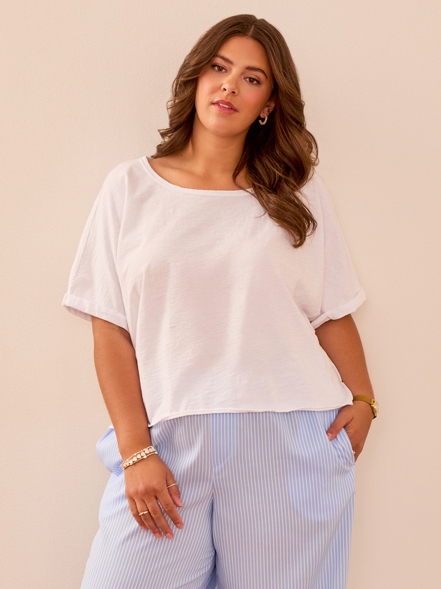Michaela Boxy Tee Detail 3 - ARULA