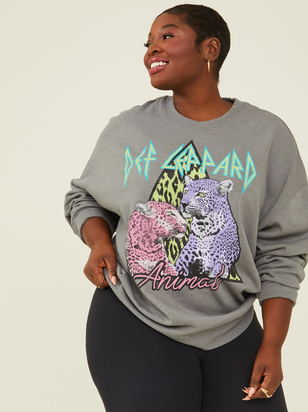 Def Leppard Oversized Sweatshirt - ARULA