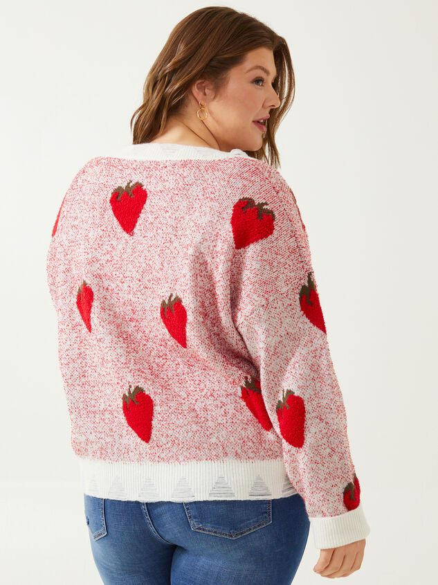 Strawberry Sweater Detail 3 - ARULA