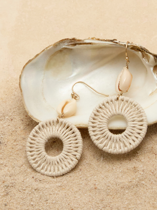 Shell Open Circle Dangle - ARULA