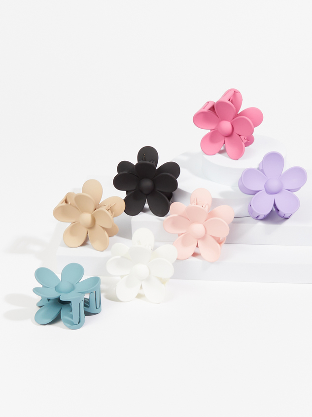 Large Matte Flower Claw Clip - ARULA