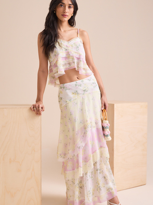 Bellani Tiered Midi Skirt - ARULA - 