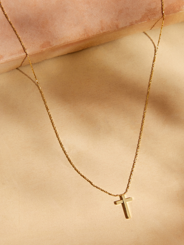 Cross My Heart Necklace Detail 2 - ARULA