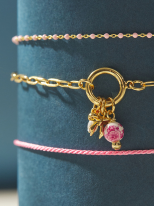 Blush Charm Bracelet Set - ARULA
