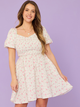 Stacey Floral Mama Mini Dress - ARULA - 