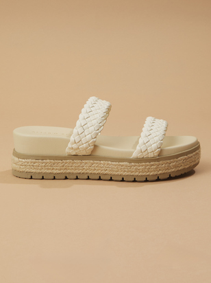 Kryztal Braided Platform Sandals - ARULA
