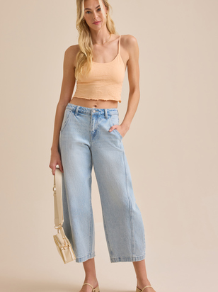 Perry Sleeveless Jacquard Cami - ARULA