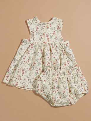 Layla Floral Baby Dress and Bloomer Set by Rylee + Cru - ARULA