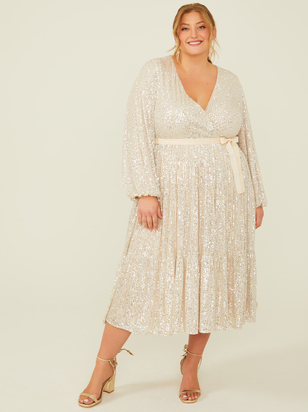 Reign Sequin Midi Dress - ARULA