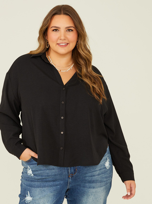 Fallon Long Sleeve Buttondown Top - ARULA
