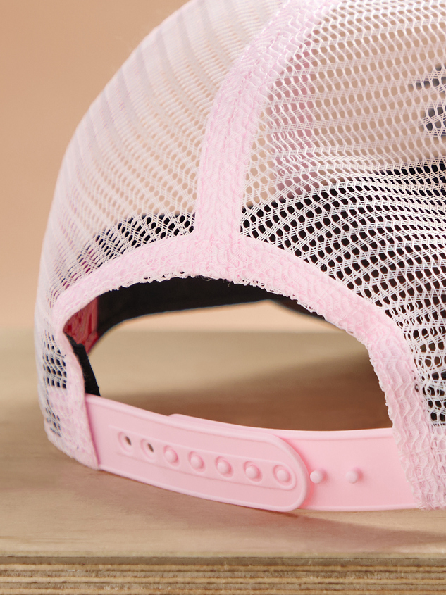 Bronco Rainbow Trucker Hat Detail 3 - ARULA