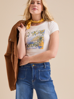 Amalfi Coast Baby Tee - ARULA
