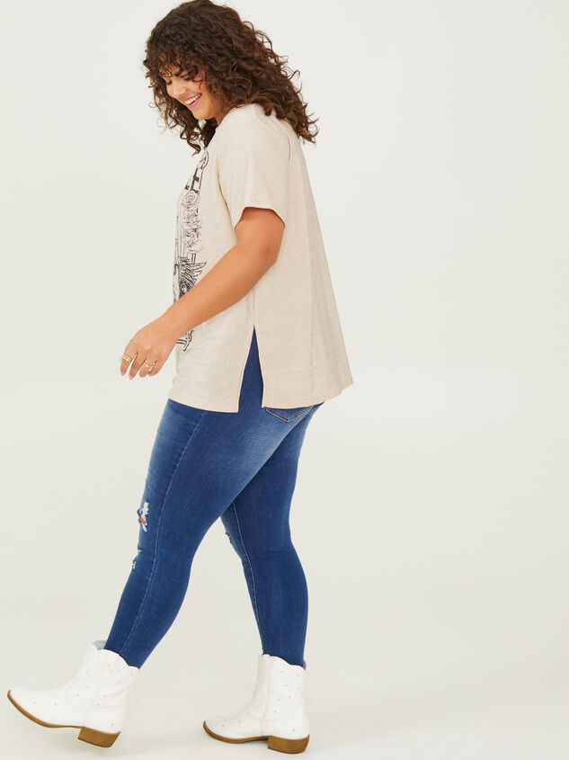 Nashville Glitter Tee Detail 3 - ARULA