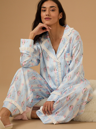 Sienna Satin Sleepwear Shirt - ARULA - 