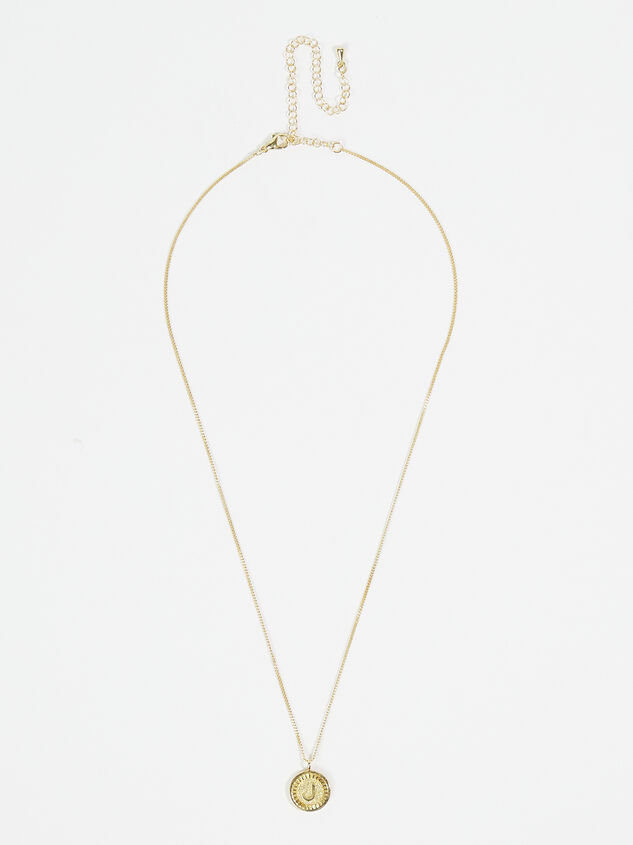 18k Gold Monogram Necklace - J Detail 2 - ARULA