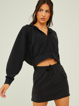 Supersoft Cropped Full Zip Pullover - ARULA