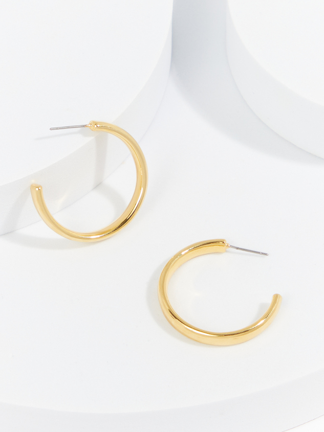 18k Gold Victoria Hoop Earrings - ARULA