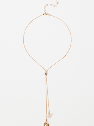 Dainty Stone Pendant Bolo Necklace - ARULA