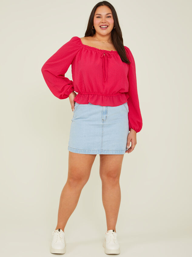 Lara Denim Skirt Detail 2 - ARULA