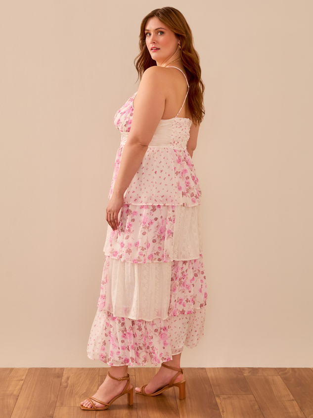 Janece Floral Maxi Dress Detail 4 - ARULA