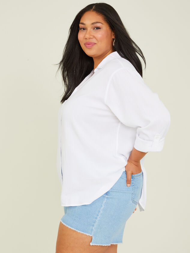 Lila Buttondown Top Detail 3 - ARULA