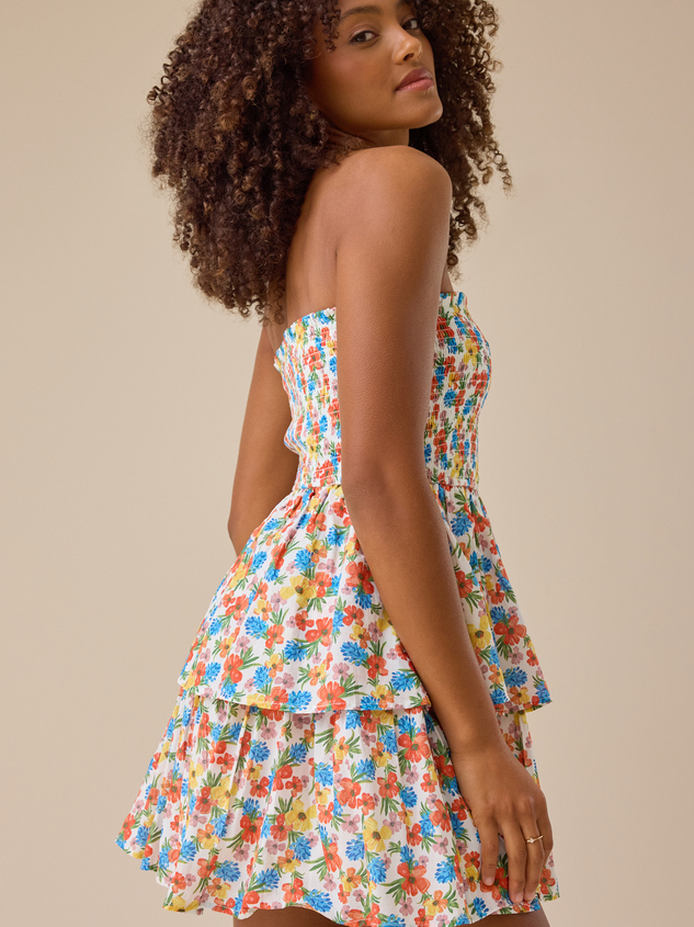 Devin Strapless Mini Dress Detail 4 - ARULA