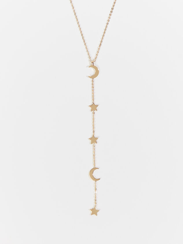 Over the Moon Necklace Detail 2 - ARULA