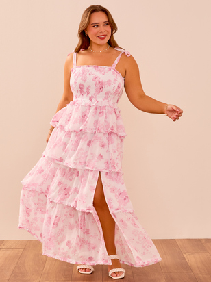 Lola Floral Tiered Dress - ARULA