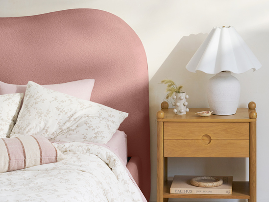Peony Upholstered Bed - ARULA - 