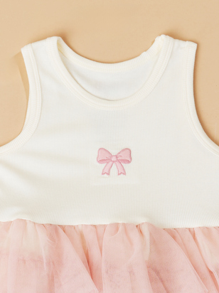 Blythe Pink Bow Toddler Dress - ARULA