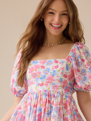 Reilly Floral Mini Dress - ARULA